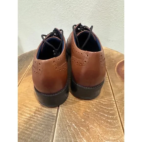 Mens Cole Haan Grand+ Wingtip brown Oxford shoes size 9 - Picture 4 of 10